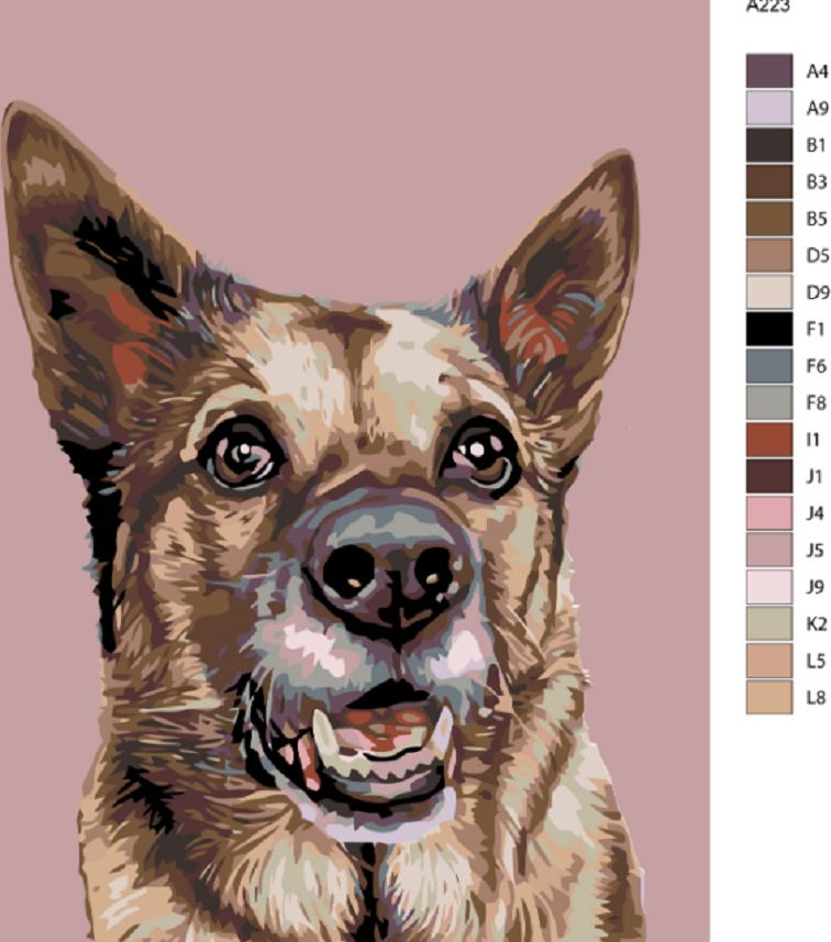 zuty Malování podle čísel - FENKA VLČÁKA - Rozměr: 40x50 cm, Rámování: Varianta: vypnuté plátno na rám - obrázek 9