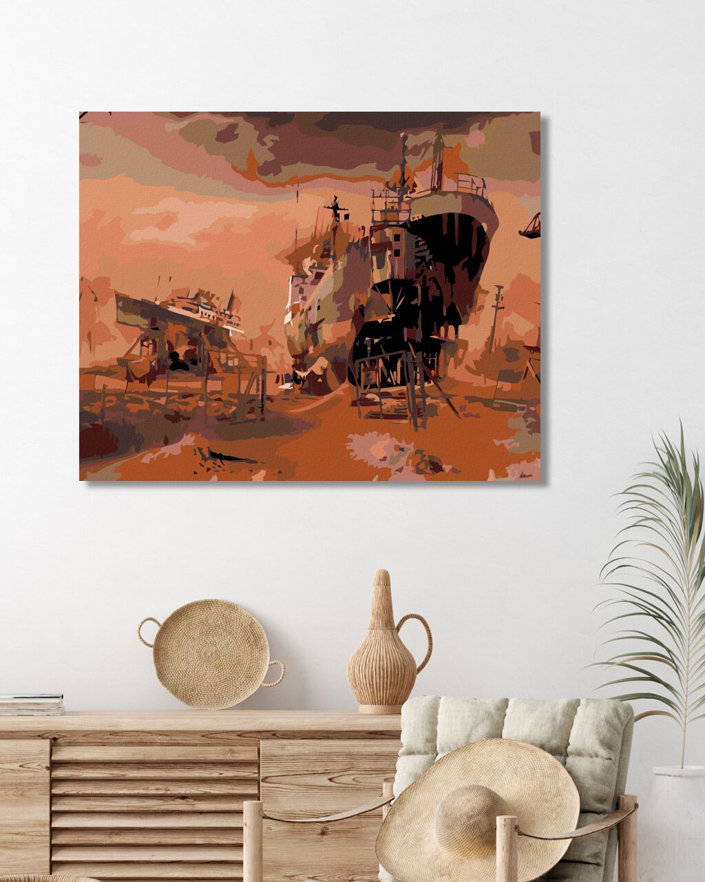 zuty Malování podle čísel - ROZESTAVĚNÉ LODĚ - Rozměr: 40x50 cm, Rámování: Varianta: vypnuté plátno na rám - obrázek 10