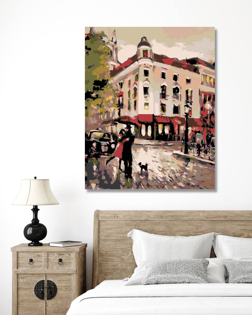 zuty Malování podle čísel - SCHŮZKA NA ROHU - Rozměr: 40x50 cm, Rámování: Varianta: vypnuté plátno na rám - obrázek 4