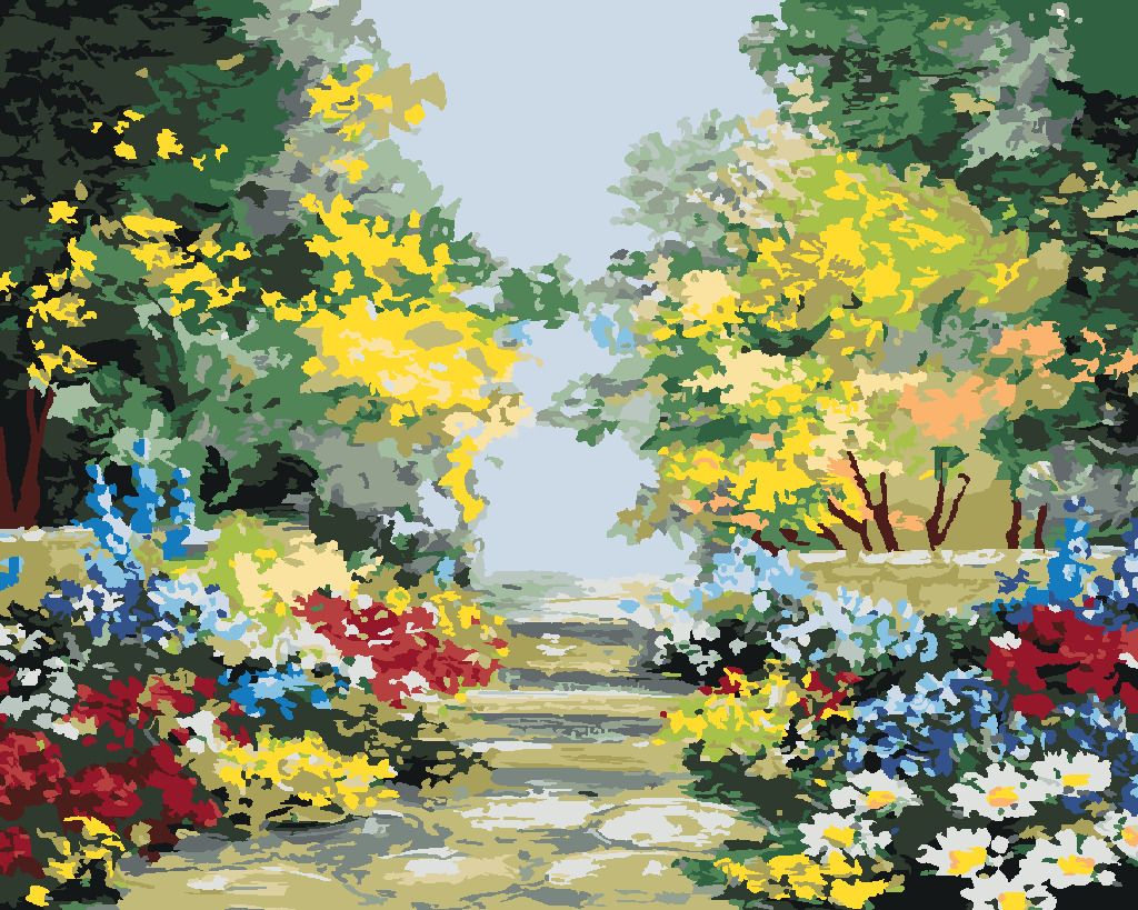 zuty Malování podle čísel - OKRASNÉ KVĚTINY - Rozměr: 40x50 cm, Rámování: Varianta: bez rámu a bez vypnutí plátna - obrázek 7