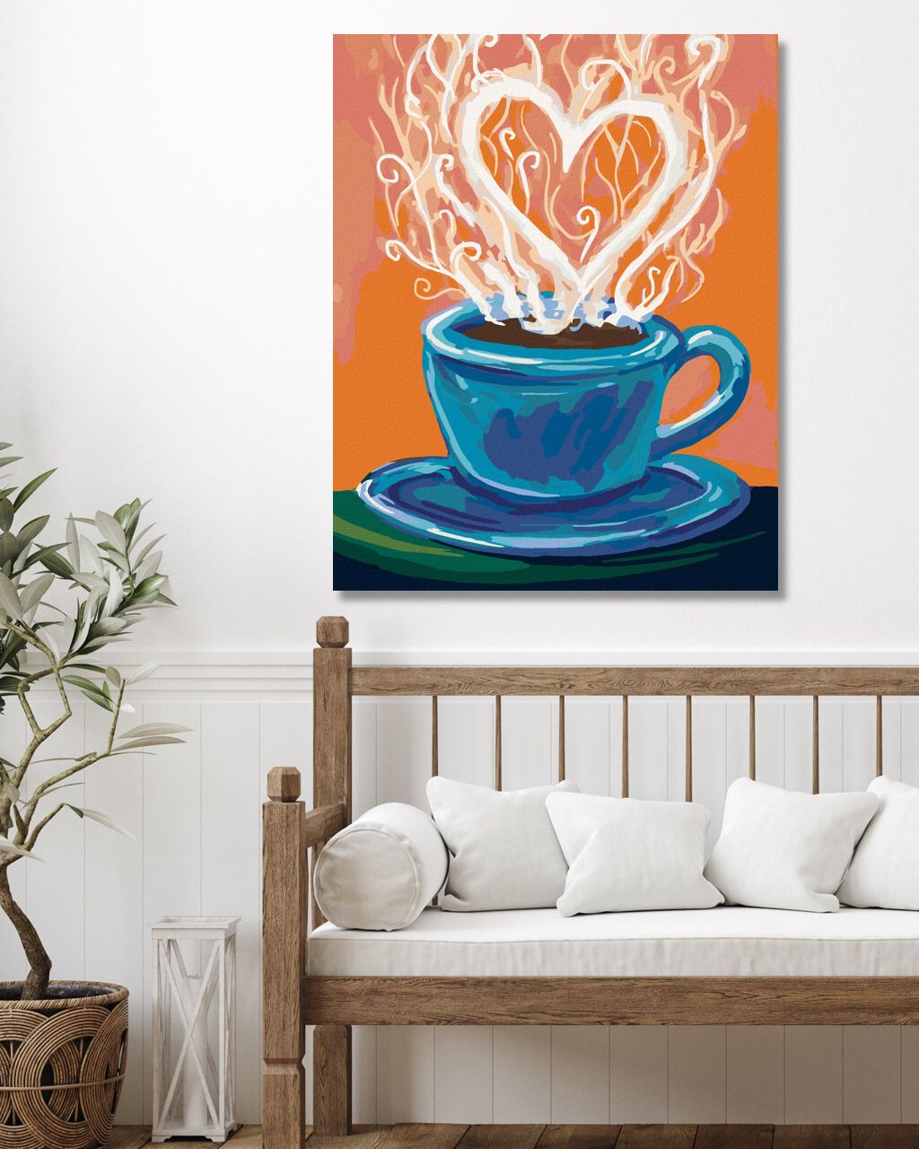 zuty Malování podle čísel - LÁSKYPLNÝ NÁPOJ - Rozměr: 40x50 cm, Rámování: Varianta: vypnuté plátno na rám - obrázek 4