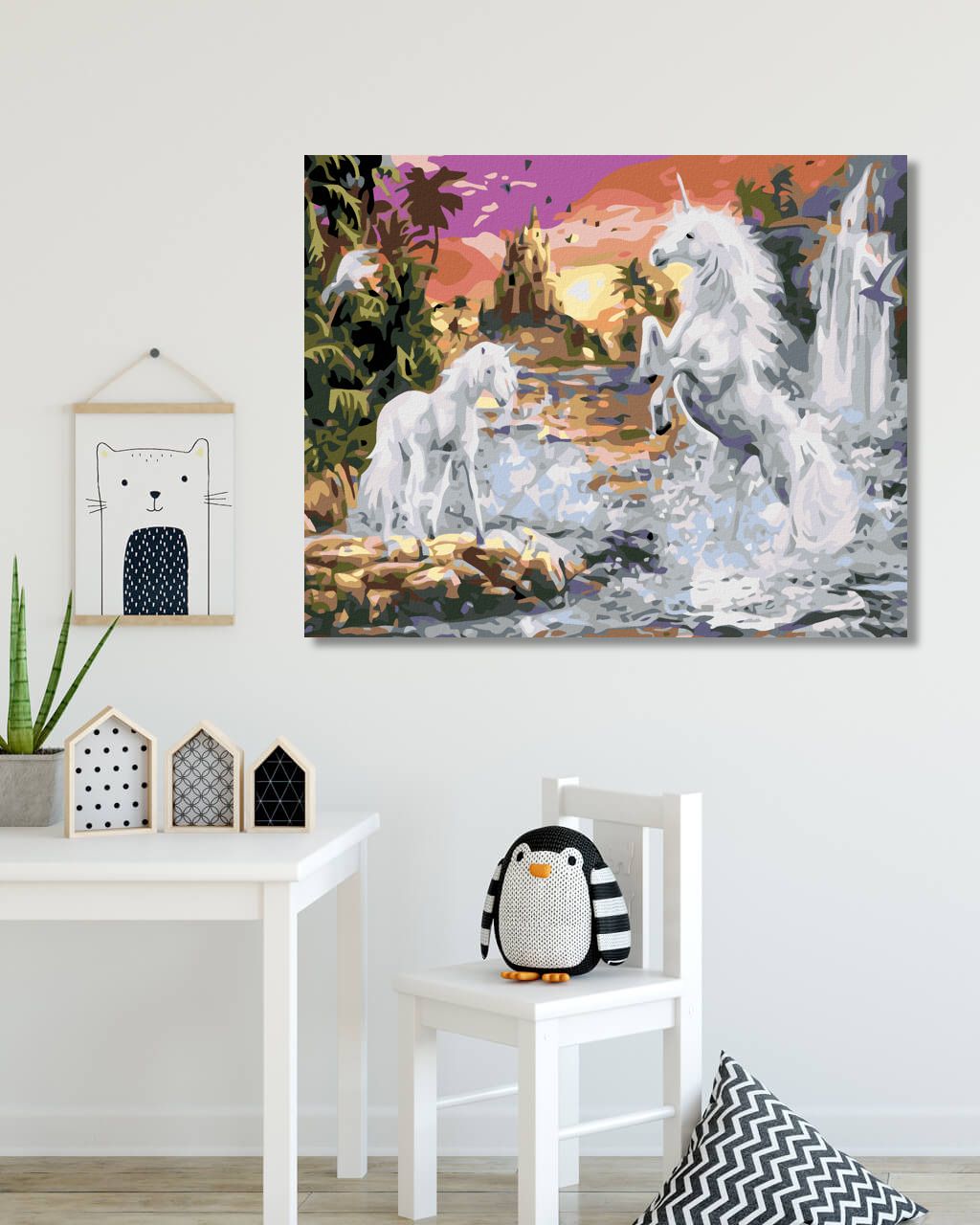 zuty Malování podle čísel - JEDNOROŽEC - Rozměr: 40x50 cm, Rámování: Varianta: bez rámu a bez vypnutí plátna - obrázek 6