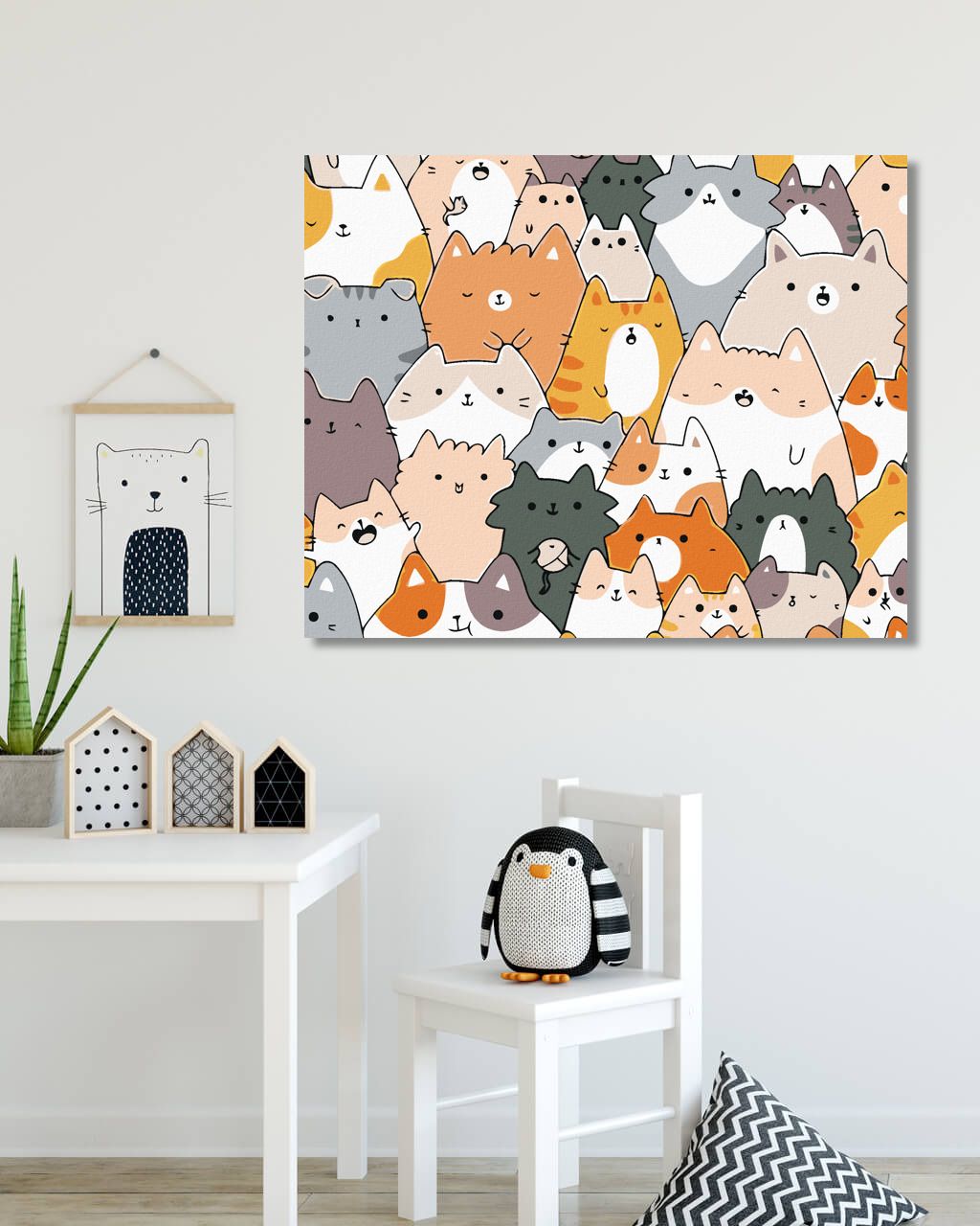 zuty Malování podle čísel - 30 KOČEK - Rozměr: 40x50 cm, Rámování: Varianta: vypnuté plátno na rám - obrázek 3