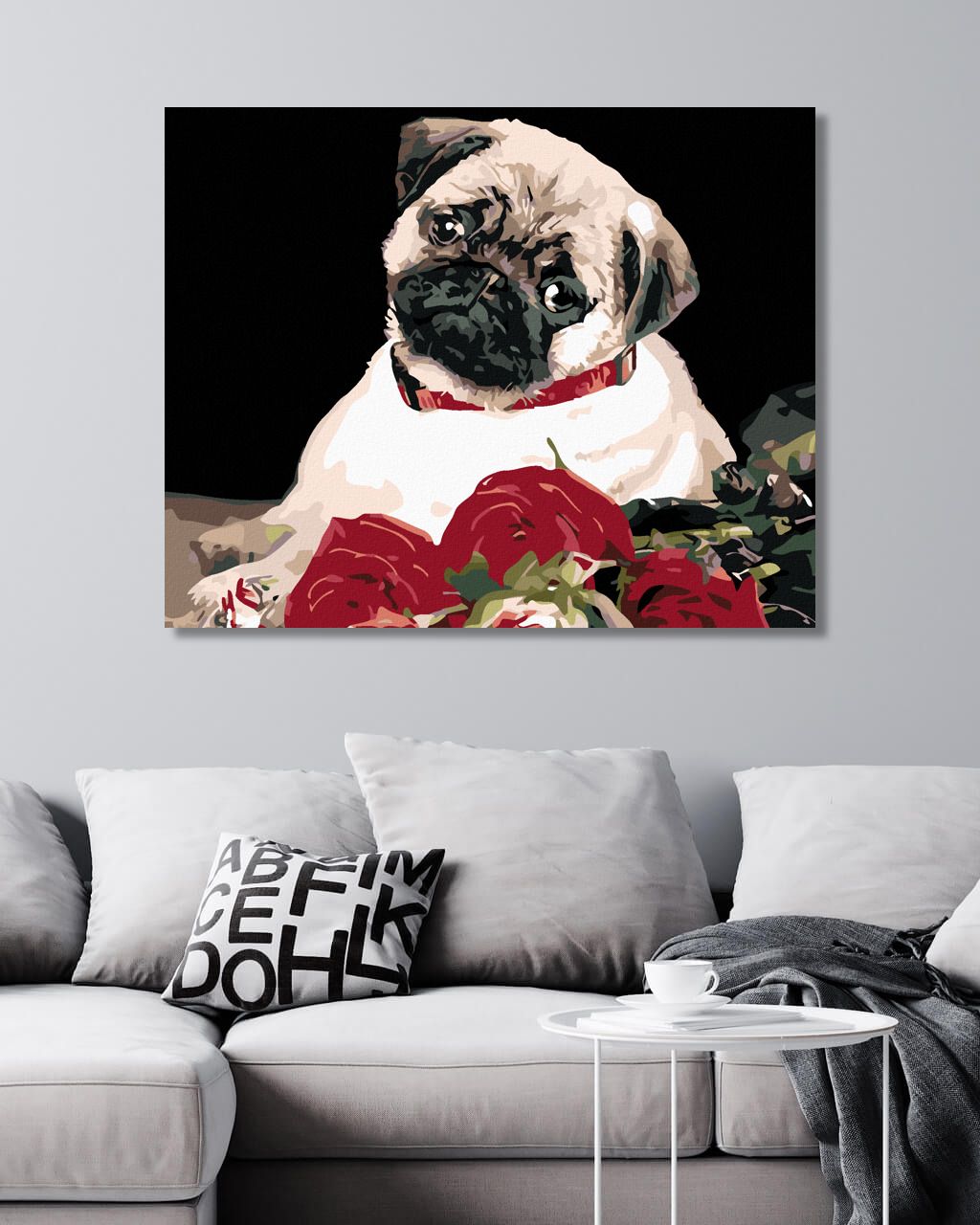 zuty Malování podle čísel - MOPS - Rozměr: 40x50 cm, Rámování: Varianta: vypnuté plátno na rám - obrázek 7
