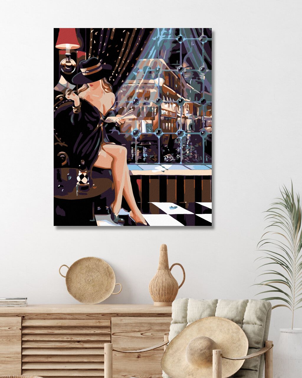 zuty Malování podle čísel - SVŮDNÁ ŠACHISTKA - Rozměr: 40x50 cm, Rámování: Varianta: vypnuté plátno na rám - obrázek 10