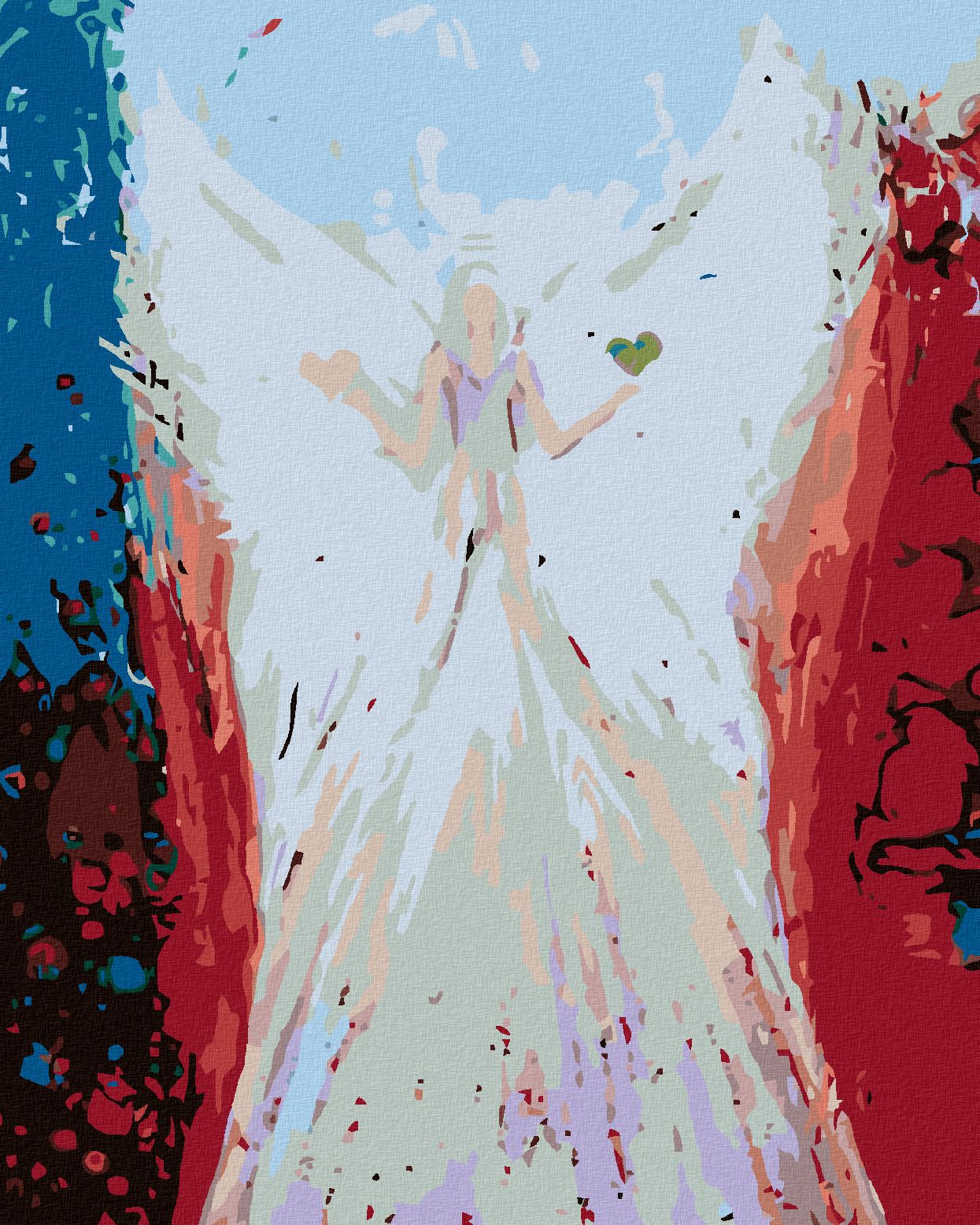 zuty Malování podle čísel - ANDĚLÉ OD LENKY -BALANCE ANGEL - Rozměr: 40x50 cm, Rámování: Varianta: bez rámu a bez vypnutí plátna - obrázek 1