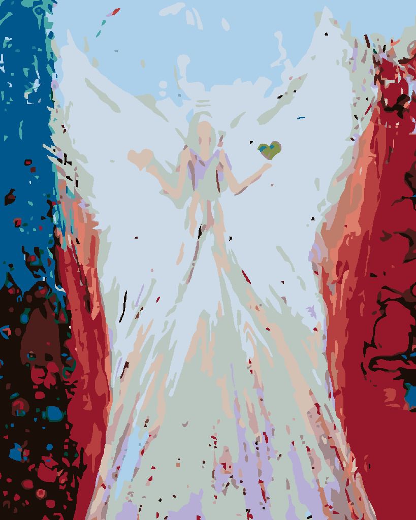 zuty Malování podle čísel - ANDĚLÉ OD LENKY -BALANCE ANGEL - Rozměr: 40x50 cm, Rámování: Varianta: bez rámu a bez vypnutí plátna - obrázek 18