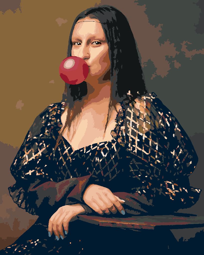 zuty Malování podle čísel - MONA LISA S BUBLINOU - Rozměr: 40x50 cm, Rámování: Varianta: vypnuté plátno na rám - obrázek 10