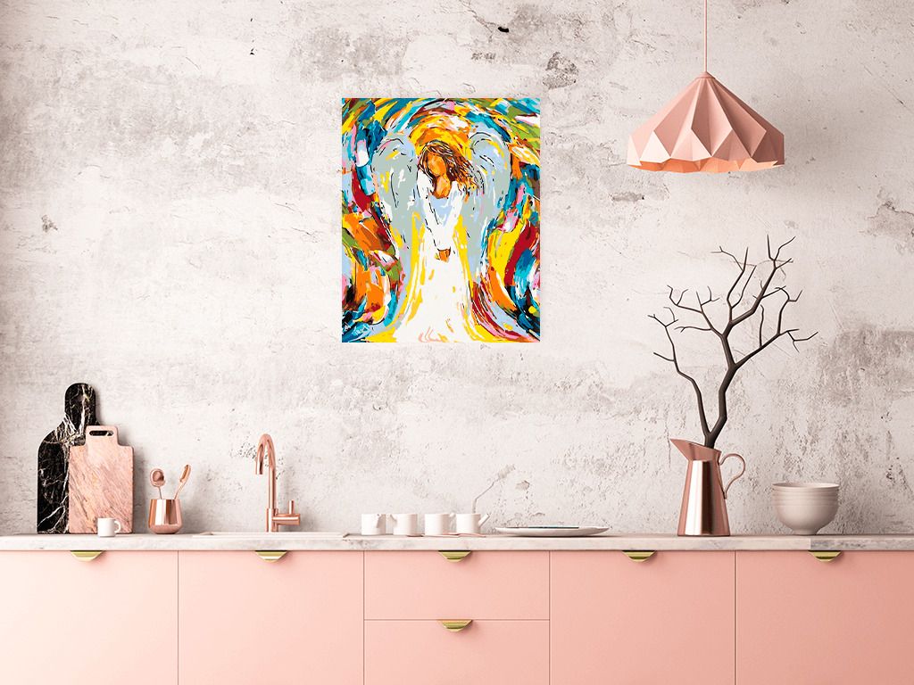 zuty Malování podle čísel - BAREVNÝ ANDĚL - Rozměr: 40x50 cm, Rámování: Varianta: vypnuté plátno na rám - obrázek 13