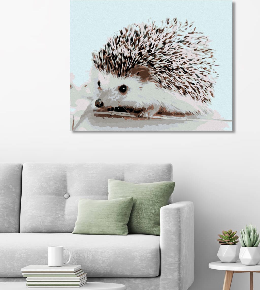 zuty Malování podle čísel - JEŽEK - Rozměr: 40x50 cm, Rámování: Varianta: vypnuté plátno na rám - obrázek 8