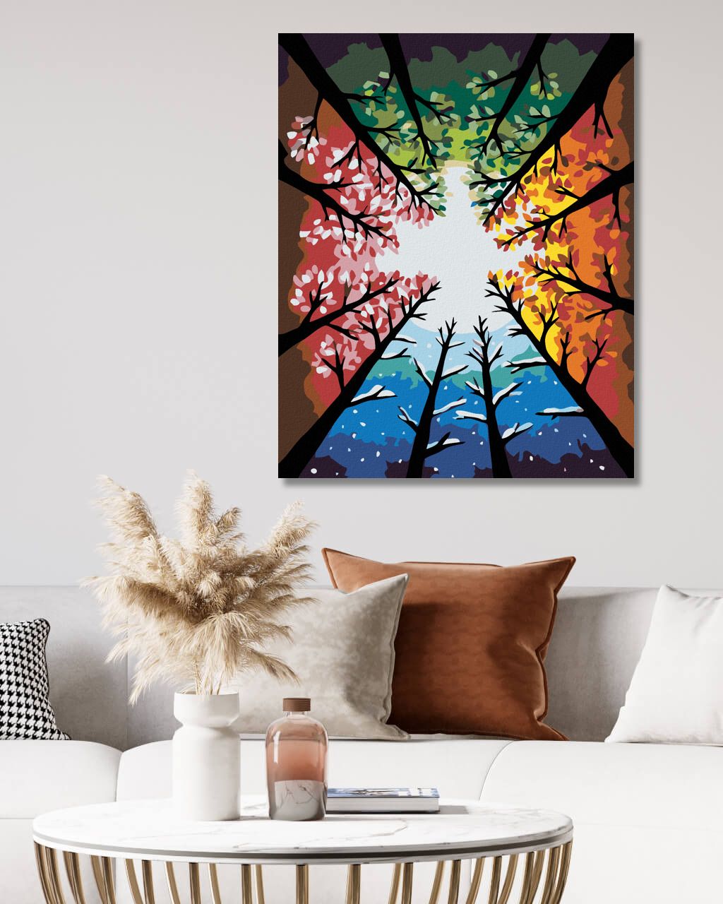 zuty Malování podle čísel - ČTVERO OBDOBÍ - Rozměr: 40x50 cm, Rámování: Varianta: vypnuté plátno na rám - obrázek 9