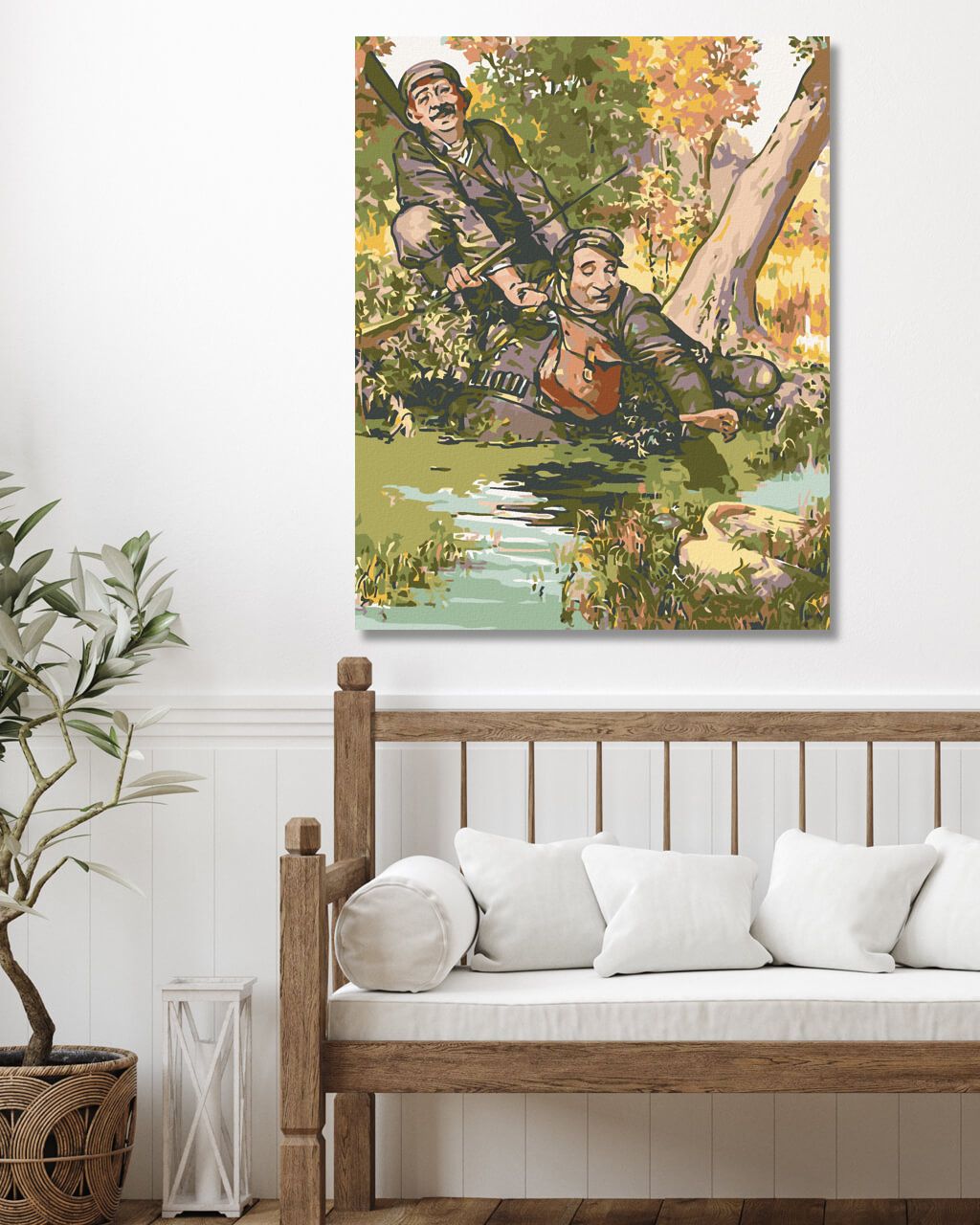 zuty Malování podle čísel - MYSLIVCI NA LOVU - Rozměr: 40x50 cm, Rámování: Varianta: vypnuté plátno na rám - obrázek 10