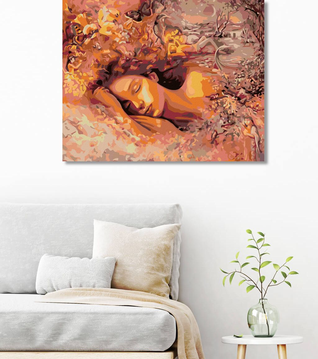 zuty Malování podle čísel - SPÍCÍ ŽENA - Rozměr: 40x50 cm, Rámování: Varianta: bez rámu a bez vypnutí plátna - obrázek 5