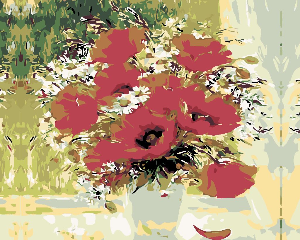 zuty Malování podle čísel - KYTICE VLČÍCH MÁKŮ - Rozměr: 40x50 cm, Rámování: Varianta: vypnuté plátno na rám - obrázek 7