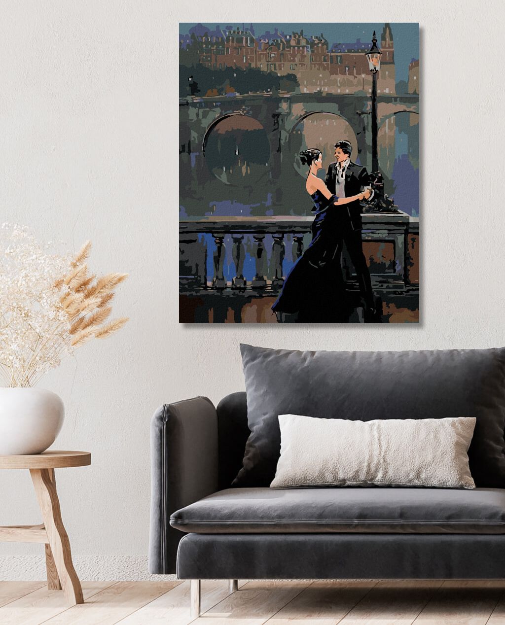 zuty Malování podle čísel - TANEC POD LAMPOU - Rozměr: 40x50 cm, Rámování: Varianta: vypnuté plátno na rám - obrázek 5
