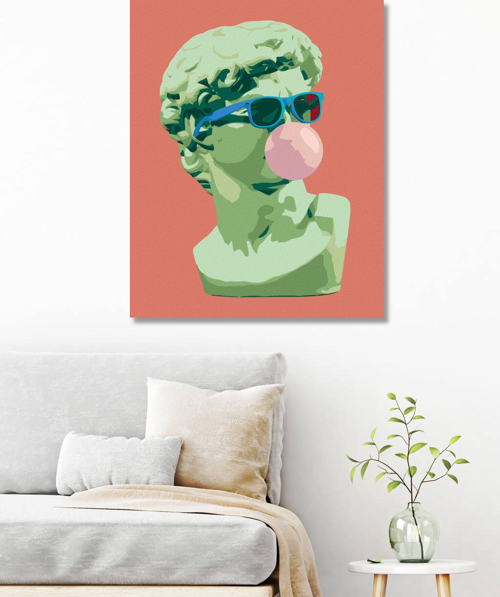 zuty Malování podle čísel - ANTICKÁ SOCHA S BUBLINOU - Rozměr: 40x50 cm, Rámování: Varianta: bez rámu a bez vypnutí plátna - obrázek 6
