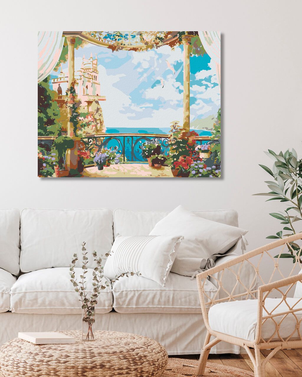 zuty Malování podle čísel - KRÁSNÝ VÝHLED - Rozměr: 40x50 cm, Rámování: Varianta: bez rámu a bez vypnutí plátna - obrázek 2