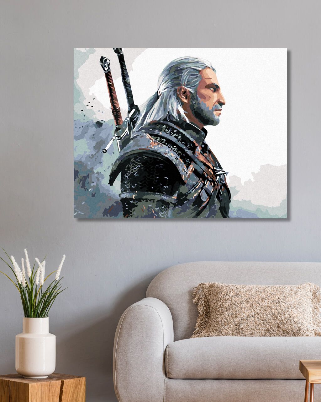 zuty Malování podle čísel - ZAKLÍNAČ - Rozměr: 40x50 cm, Rámování: Varianta: bez rámu a bez vypnutí plátna - obrázek 2