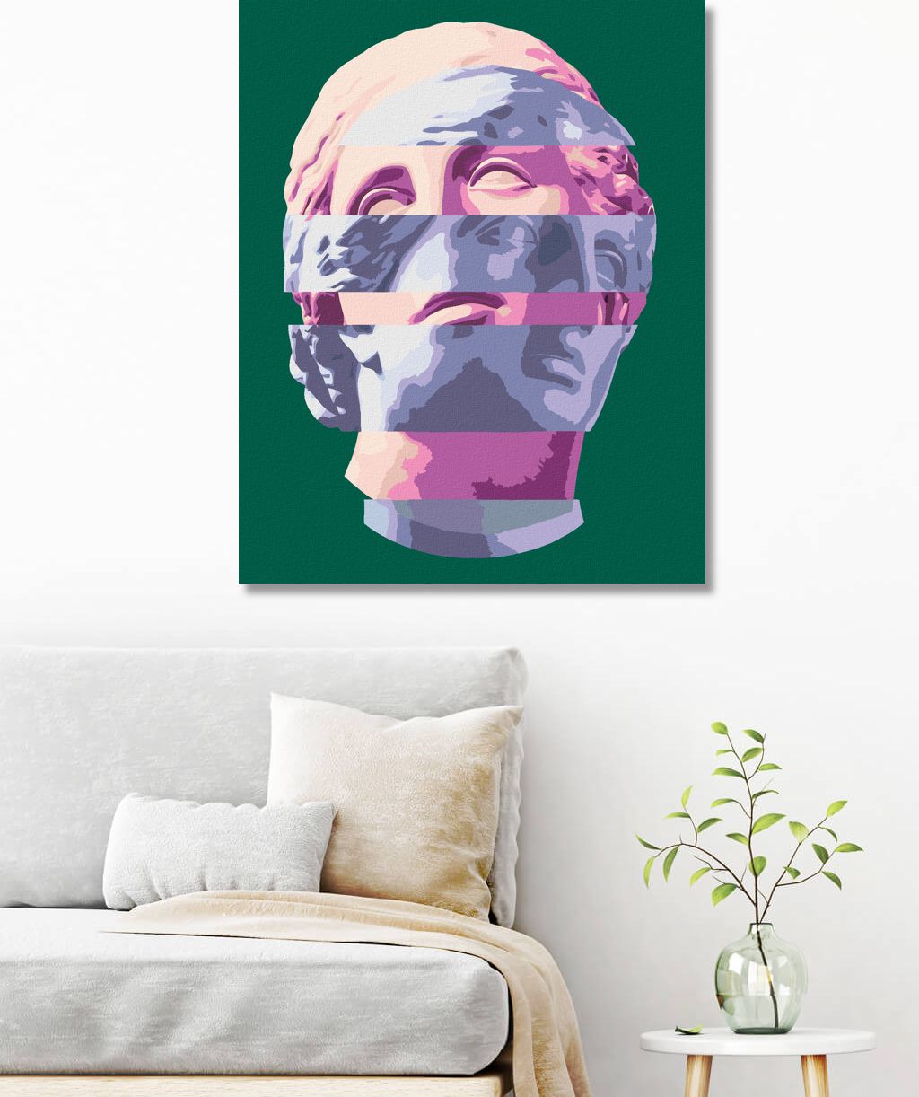 zuty Malování podle čísel - BAREVNÁ ANTICKÁ SOCHA - Rozměr: 40x50 cm, Rámování: Varianta: vypnuté plátno na rám - obrázek 5