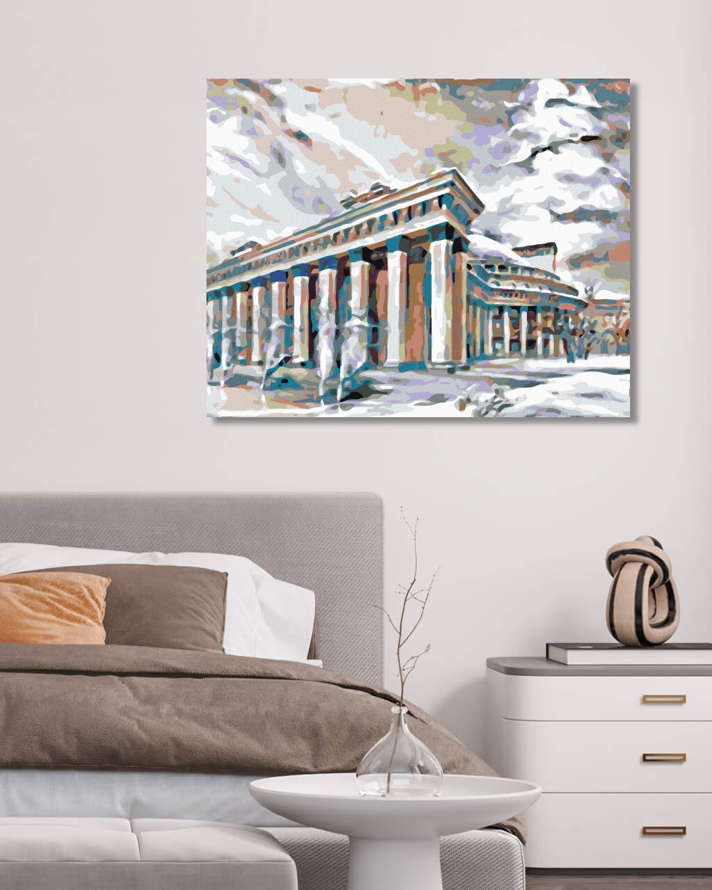 zuty Malování podle čísel - ŘECKÁ STAVBA - Rozměr: 40x50 cm, Rámování: Varianta: vypnuté plátno na rám - obrázek 3