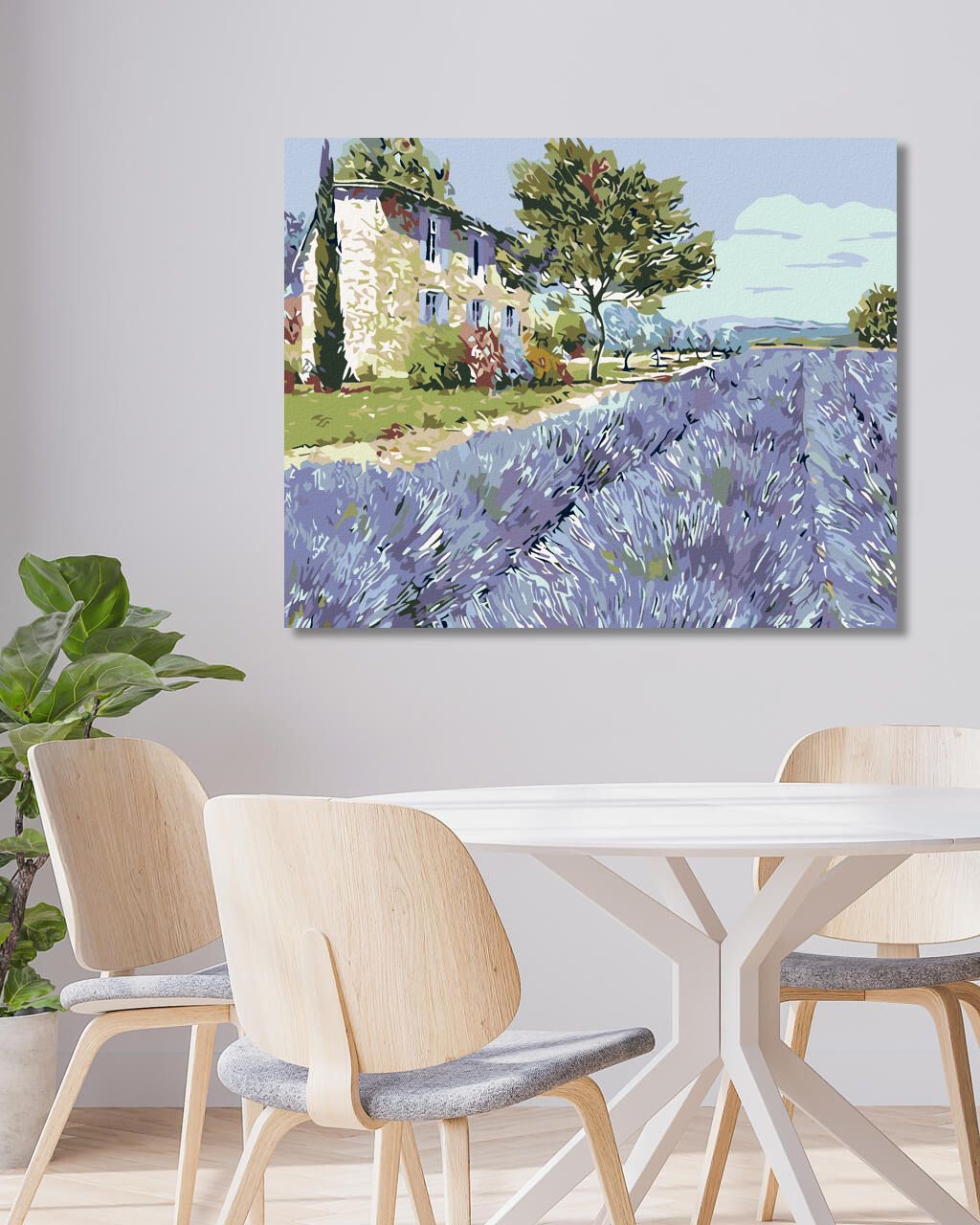 zuty Malování podle čísel - LEVANDULOVÉ POLE I - Rozměr: 40x50 cm, Rámování: Varianta: vypnuté plátno na rám - obrázek 9