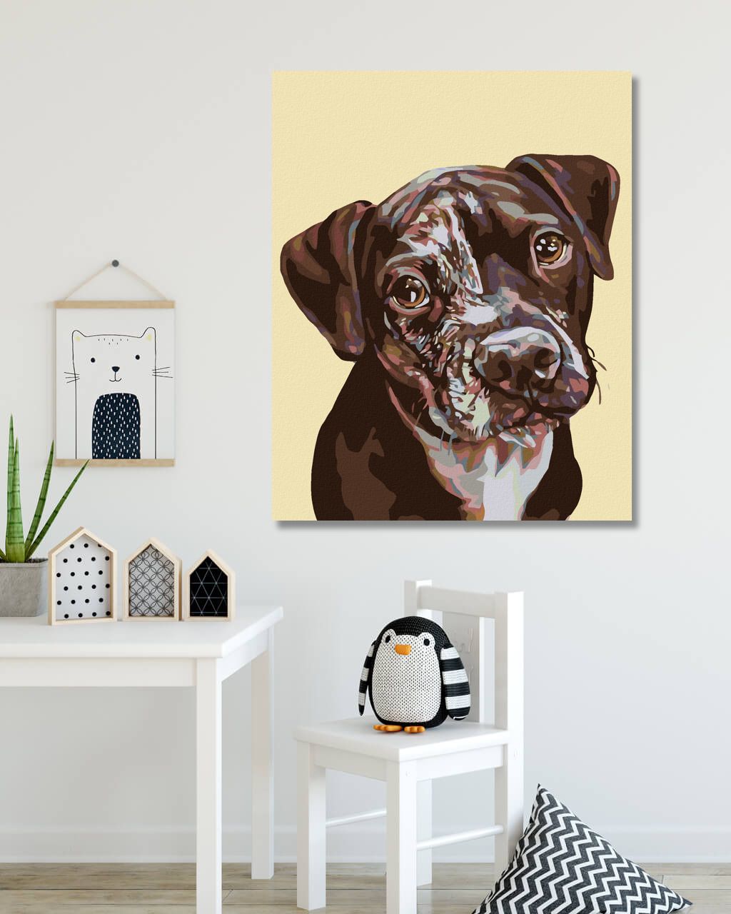 zuty Malování podle čísel - FLEKATÉ ŠTĚNĚ - Rozměr: 40x50 cm, Rámování: Varianta: bez rámu a bez vypnutí plátna - obrázek 4