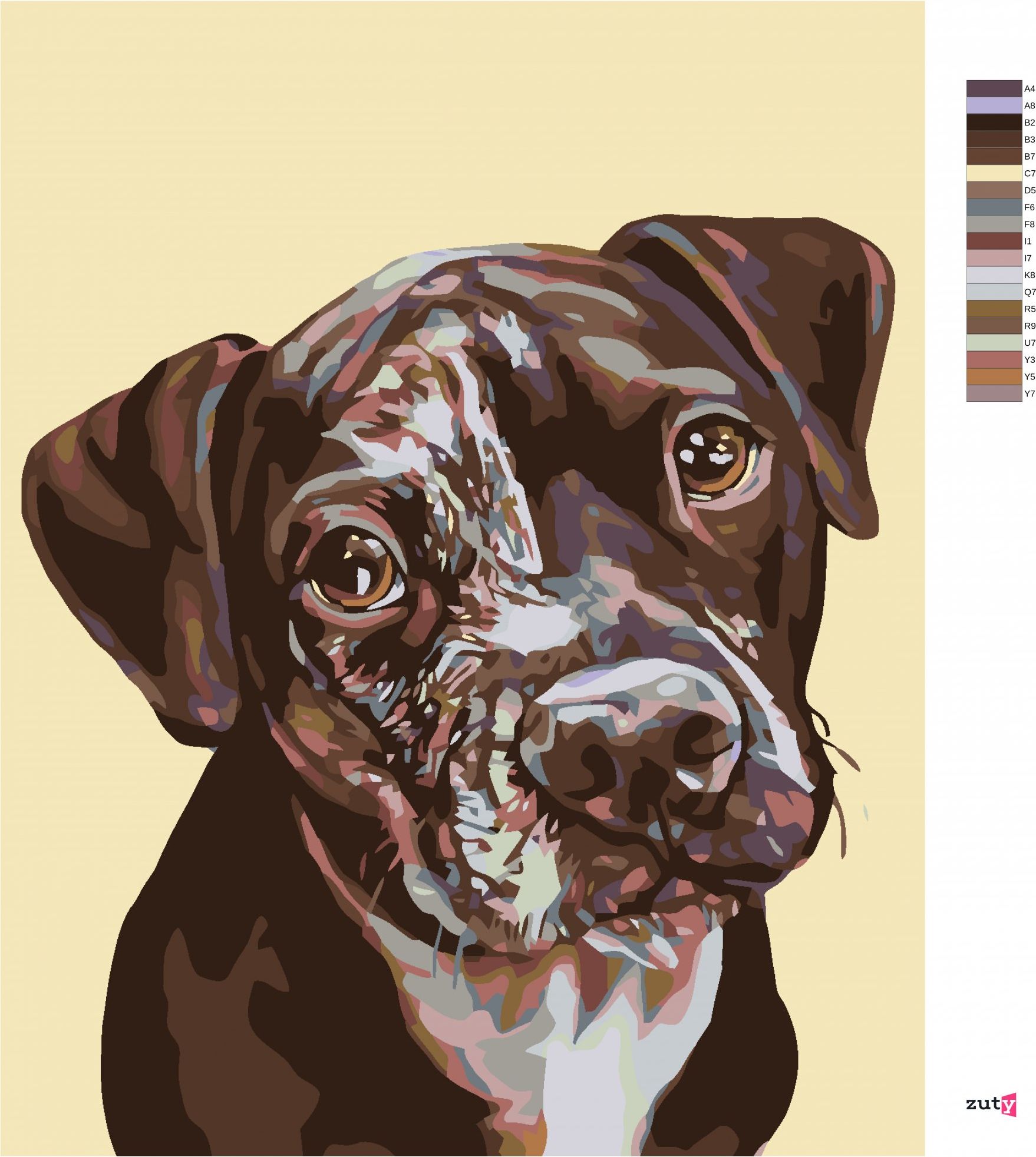 zuty Malování podle čísel - FLEKATÉ ŠTĚNĚ - Rozměr: 40x50 cm, Rámování: Varianta: bez rámu a bez vypnutí plátna - obrázek 10