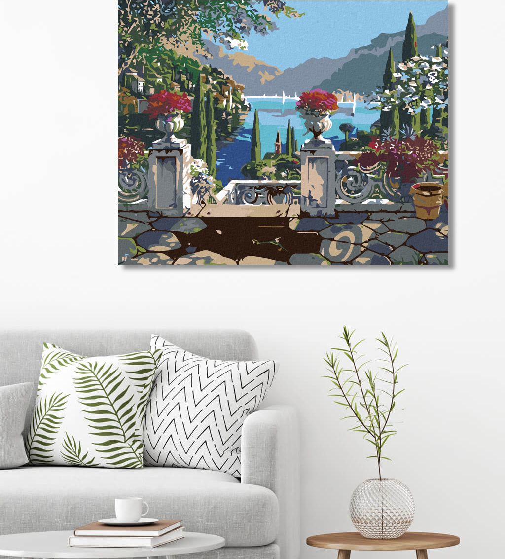 zuty Malování podle čísel - SCHODY K POBŘEŽÍ - Rozměr: 40x50 cm, Rámování: Varianta: vypnuté plátno na rám - obrázek 10