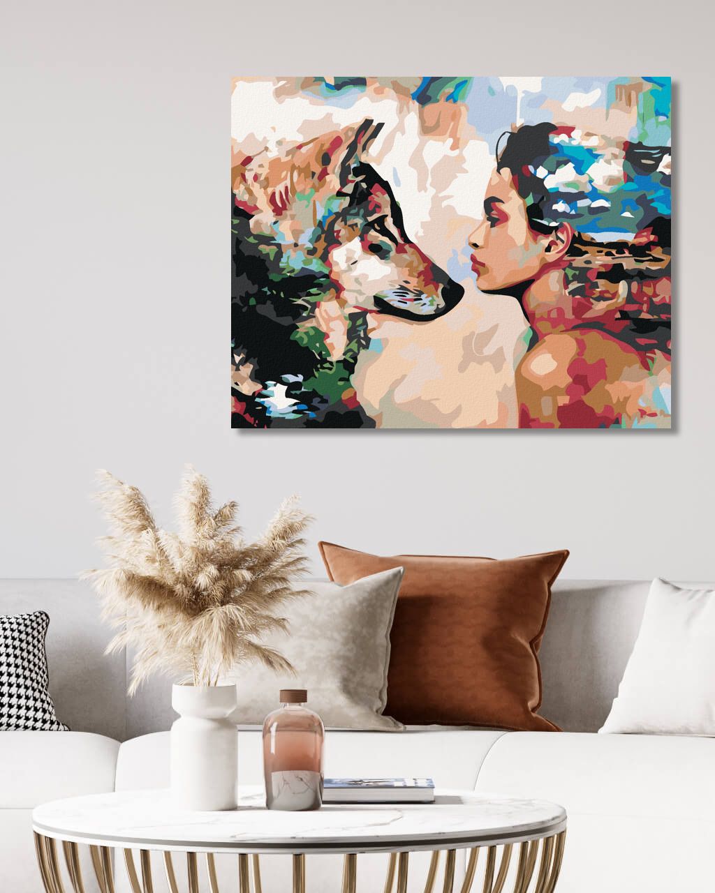 zuty Malování podle čísel - Z OČÍ DO OČÍ - Rozměr: 40x50 cm, Rámování: Varianta: bez rámu a bez vypnutí plátna - obrázek 4