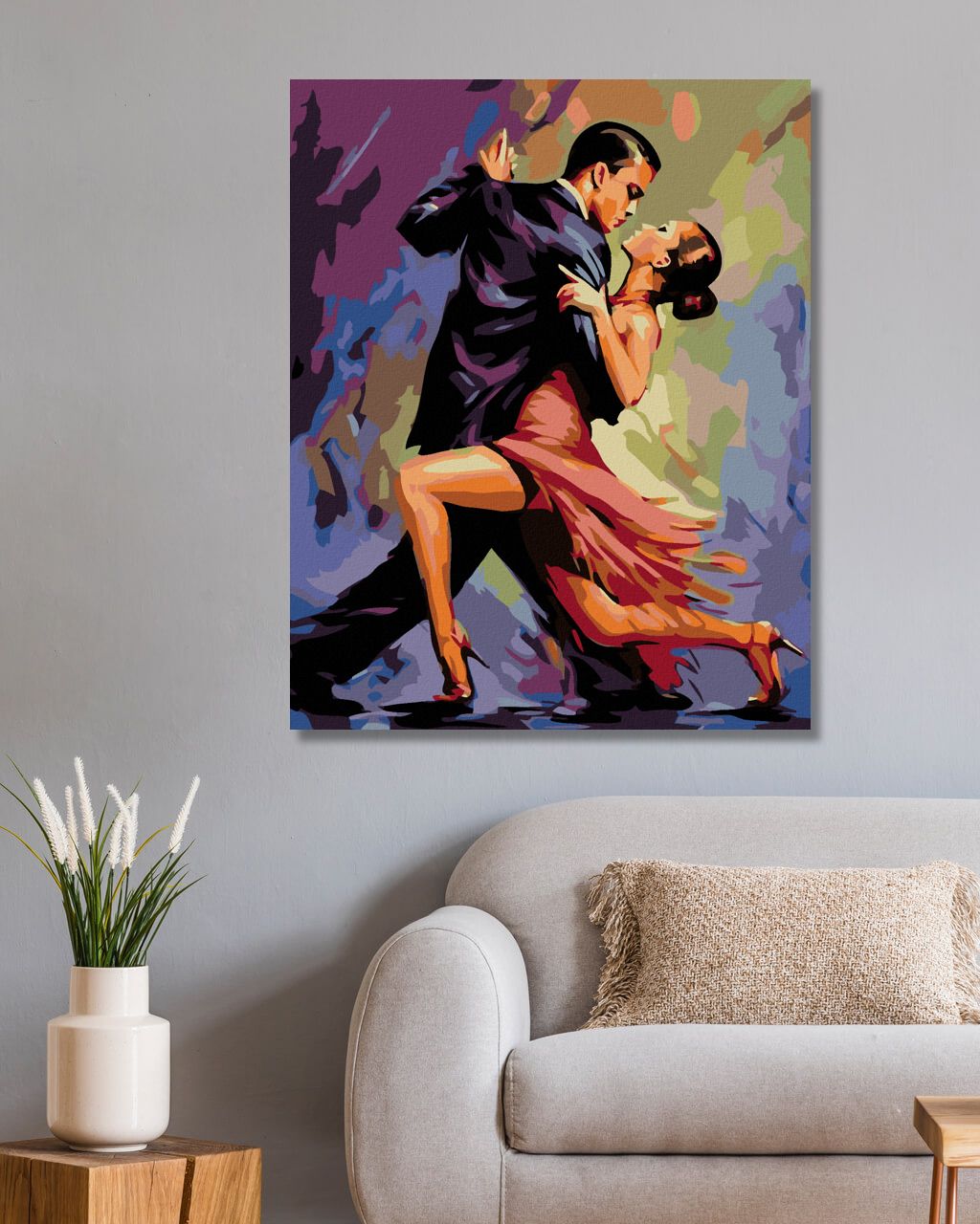 zuty Malování podle čísel - V ZÁPALU TANCE - Rozměr: 40x50 cm, Rámování: Varianta: bez rámu a bez vypnutí plátna - obrázek 4
