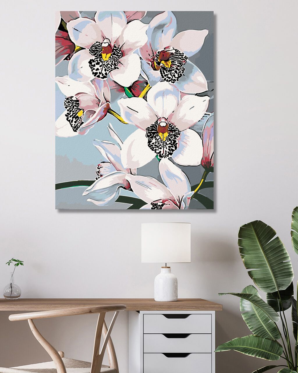 zuty Malování podle čísel - NÁDHERNÉ ORCHIDEJE - Rozměr: 40x50 cm, Rámování: Varianta: vypnuté plátno na rám - obrázek 5