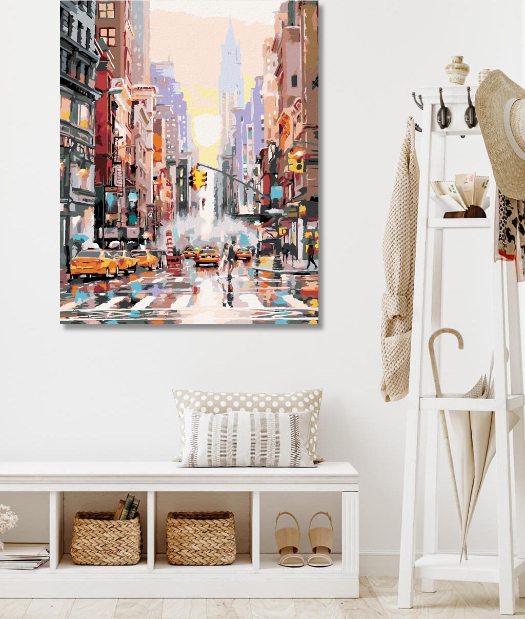zuty Malování podle čísel - ULICE V NEW YORKU A ŽLUTÉ TAXÍKY (RICHARD MACNEIL) - Rozměr: 40x50 cm, Rámování: Varianta: bez rámu a bez vypnutí plátna - obrázek 10