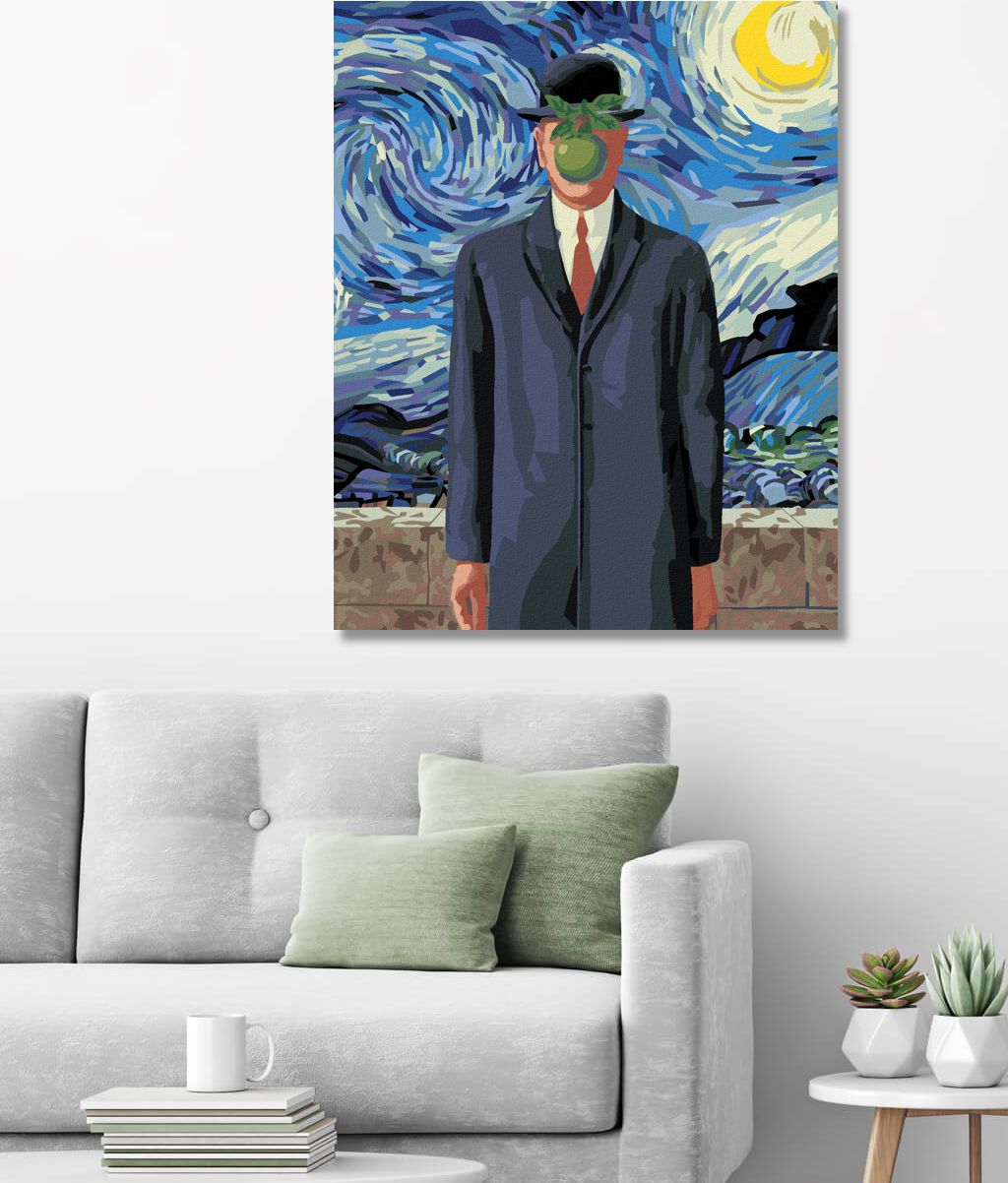 zuty Malování podle čísel - SYN ČLOVĚKA INSPIRACE VAN GOGHEM - Rozměr: 40x50 cm, Rámování: Varianta: bez rámu a bez vypnutí plátna - obrázek 10