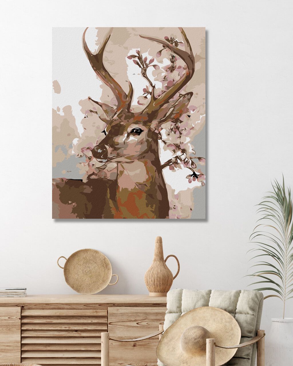 zuty Malování podle čísel - JELEN NA JAŘE - Rozměr: 40x50 cm, Rámování: Varianta: vypnuté plátno na rám - obrázek 8