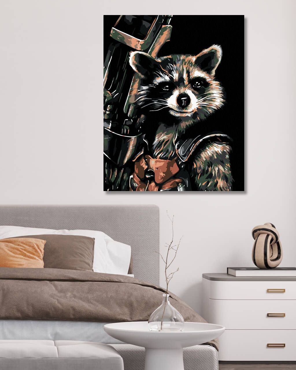 zuty Malování podle čísel - ROCKET RACOON - Rozměr: 40x50 cm, Rámování: Varianta: vypnuté plátno na rám - obrázek 15