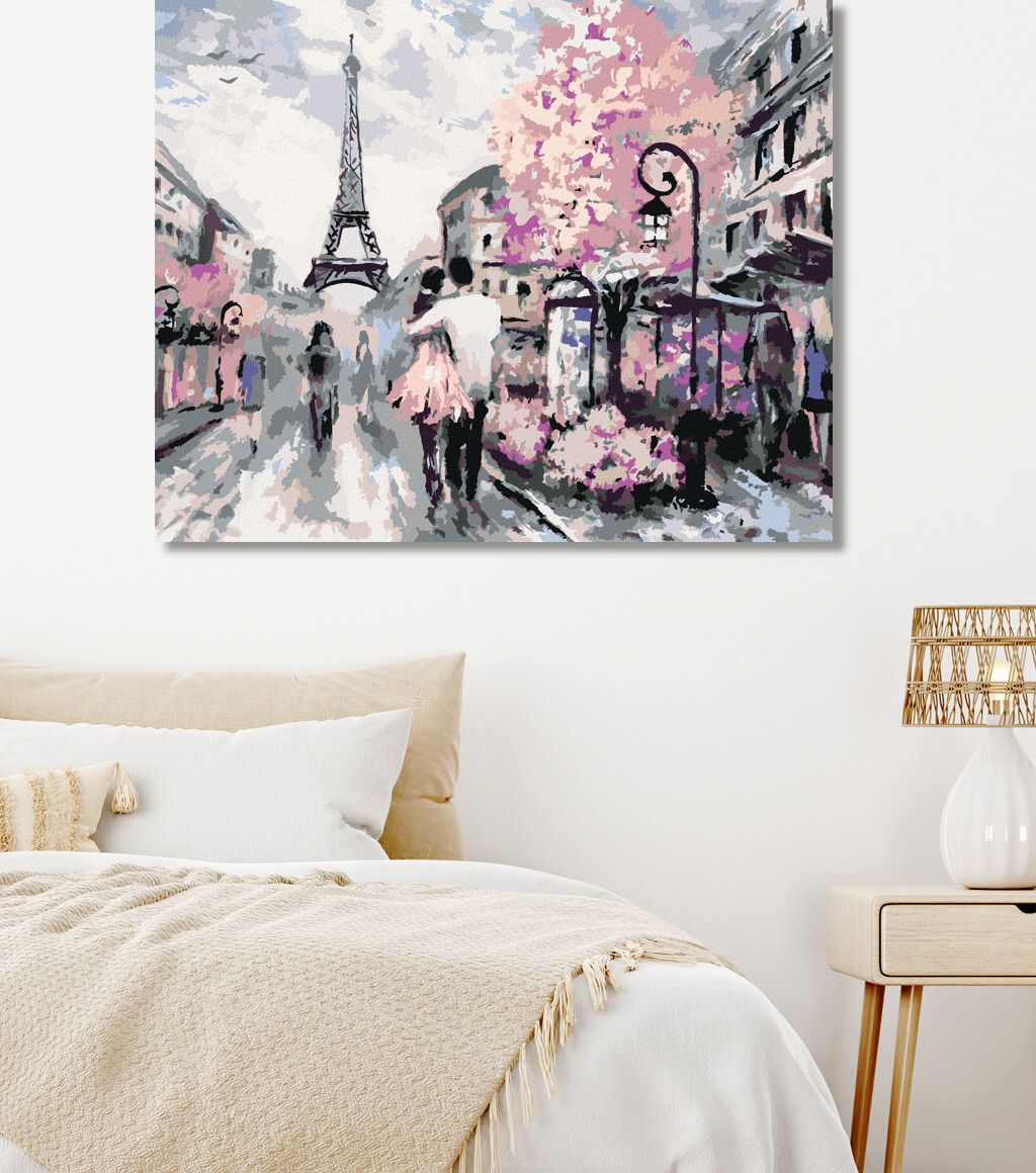 zuty Malování podle čísel - PROCHÁZKA PAŘÍŽI - Rozměr: 40x50 cm, Rámování: Varianta: vypnuté plátno na rám - obrázek 4