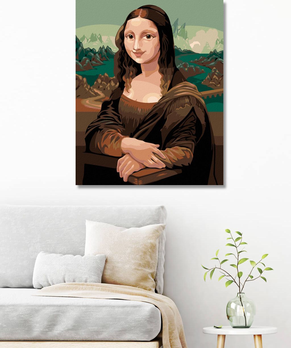 zuty Malování podle čísel - POHÁDKOVÁ MONA LISA - INSPIRACE DA VINCI - Rozměr: 40x50 cm, Rámování: Varianta: bez rámu a bez vypnutí plátna - obrázek 8