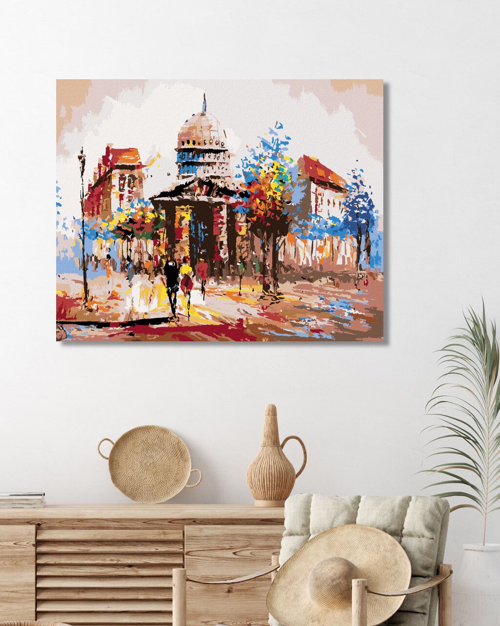 zuty Malování podle čísel - POHLED NA KRAJ BLOKU V PAŘÍŽI - Rozměr: 40x50 cm, Rámování: Varianta: vypnuté plátno na rám - obrázek 5