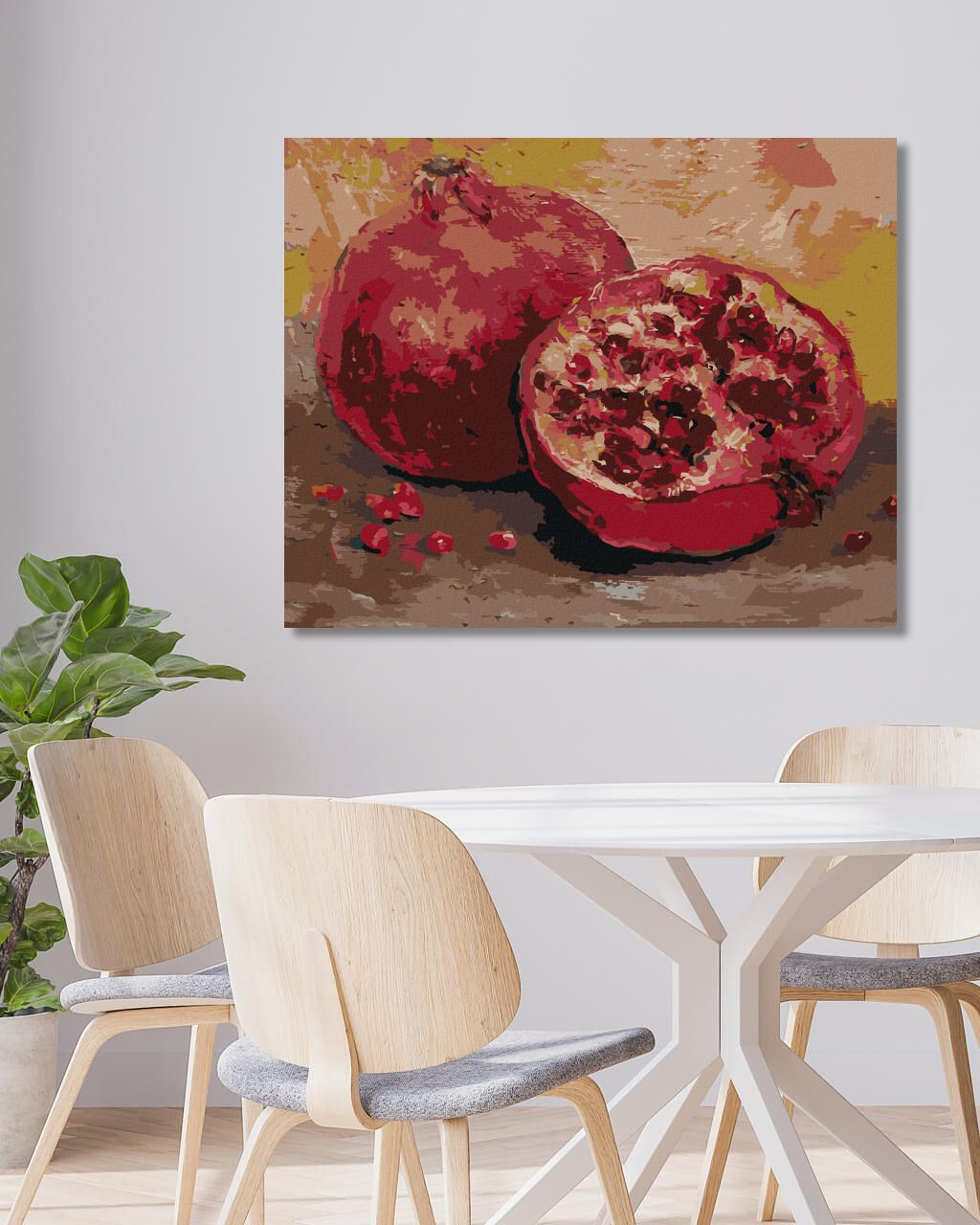 zuty Malování podle čísel - GRANÁTOVÉ JABLKO - Rozměr: 40x50 cm, Rámování: Varianta: vypnuté plátno na rám - obrázek 10