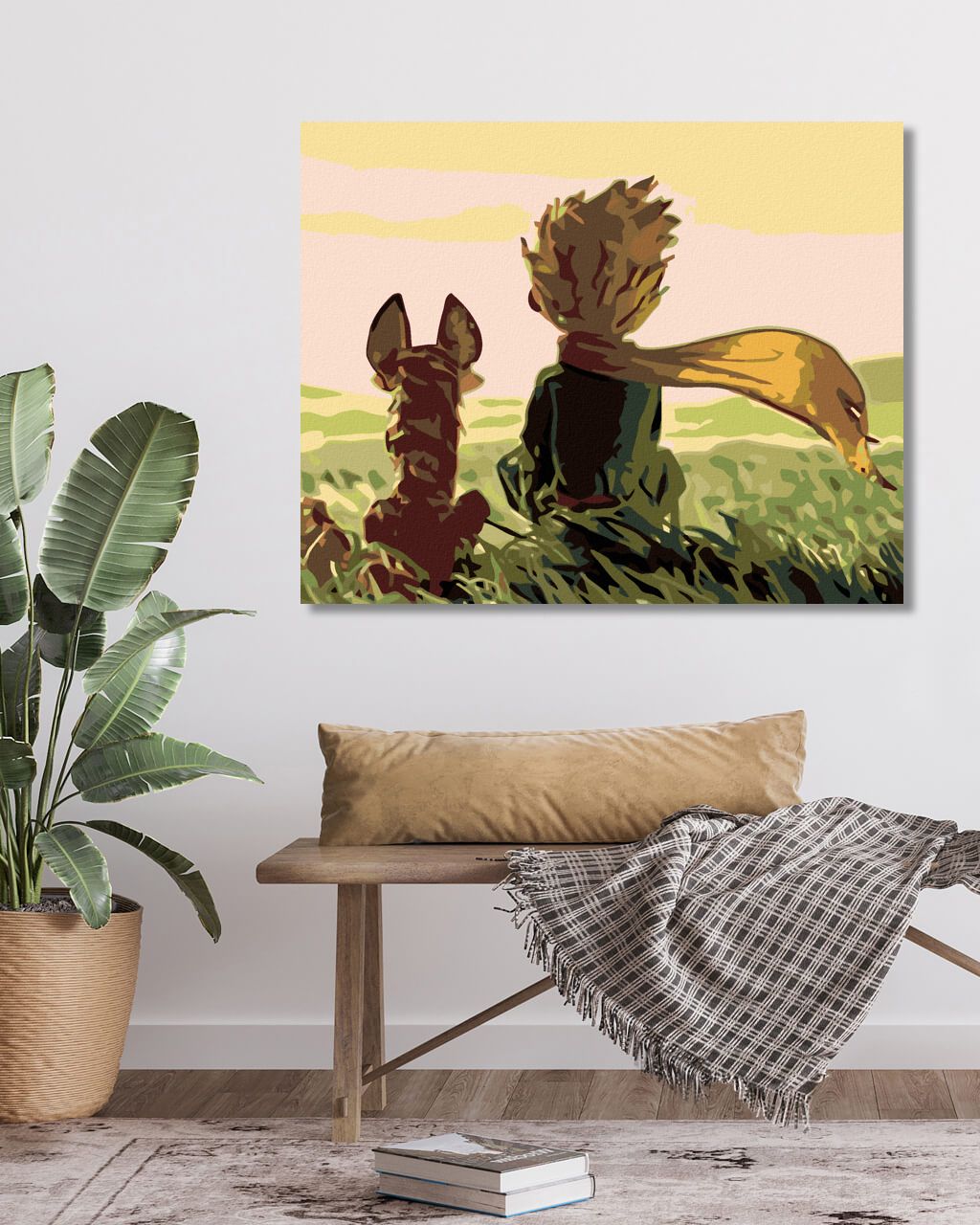 zuty Malování podle čísel - MALÝ PRINC S LIŠTIČKOU - Rozměr: 40x50 cm, Rámování: Varianta: vypnuté plátno na rám - obrázek 8