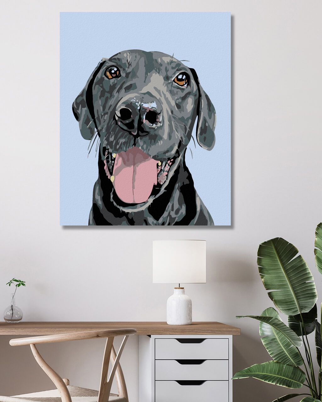 zuty Malování podle čísel - ČERNÝ KRASAVEC - Rozměr: 40x50 cm, Rámování: Varianta: bez rámu a bez vypnutí plátna - obrázek 8