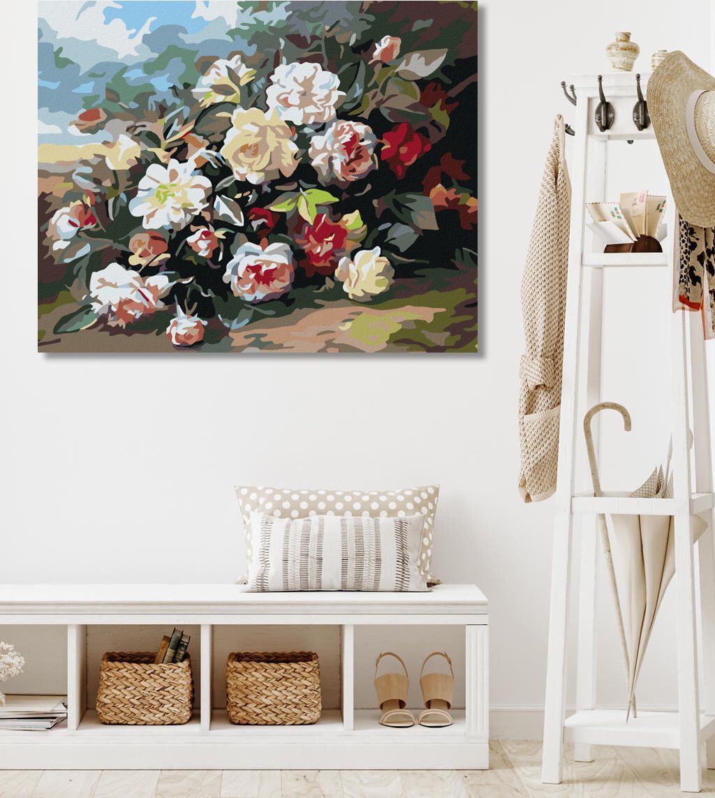 zuty Malování podle čísel - PLANÉ RŮŽE - Rozměr: 40x50 cm, Rámování: Varianta: vypnuté plátno na rám - obrázek 5