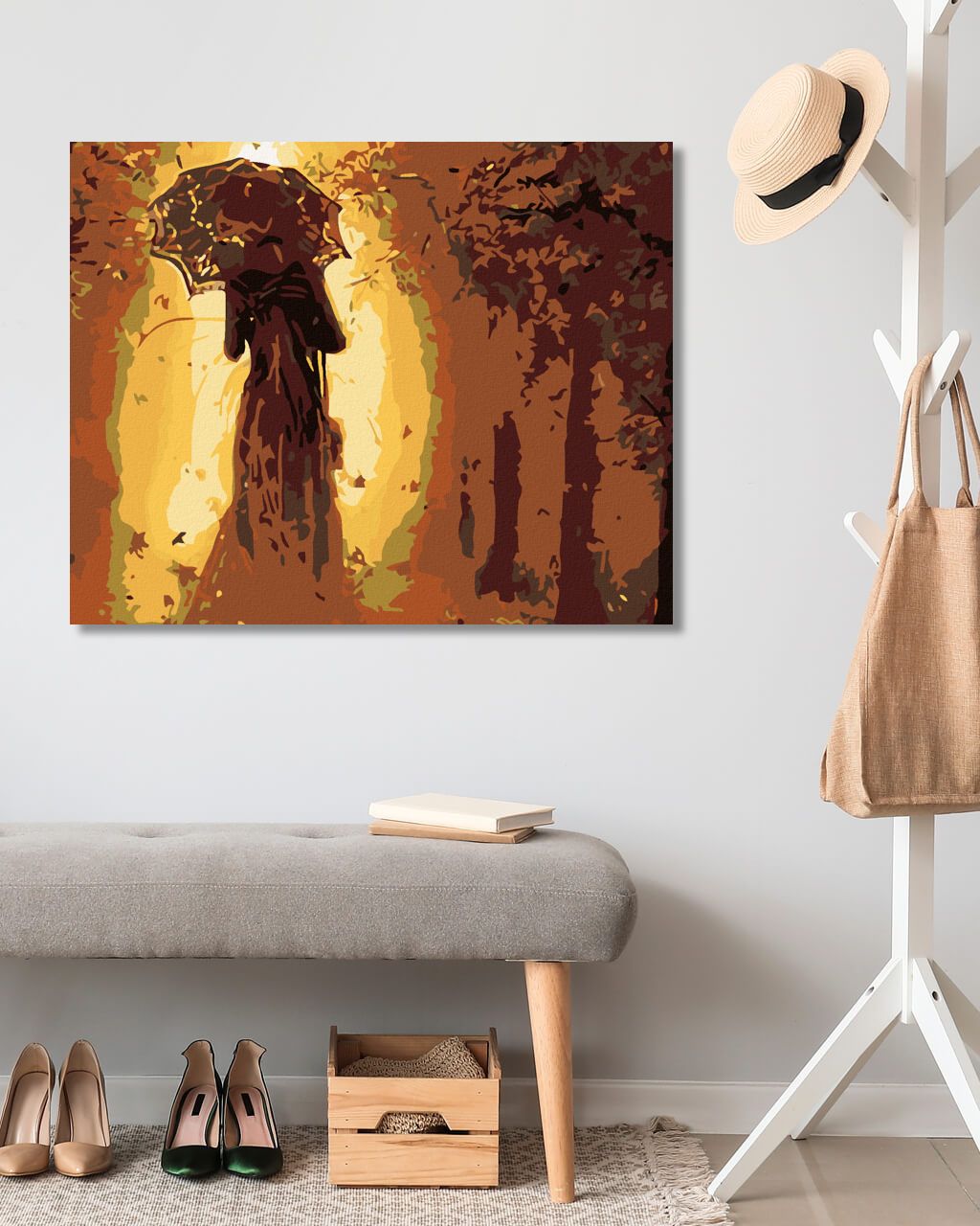 zuty Malování podle čísel - ŽENA SE SLUNEČNÍKEM - Rozměr: 40x50 cm, Rámování: Varianta: vypnuté plátno na rám - obrázek 10