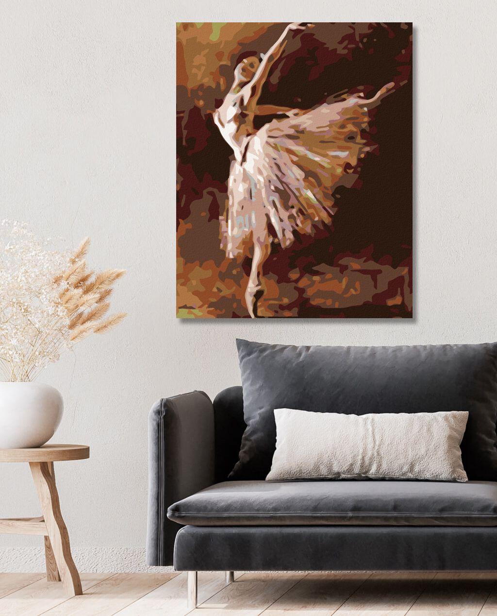 zuty Malování podle čísel - BALETKA STOJÍCÍ NA JEDNÉ NOZE - Rozměr: 40x50 cm, Rámování: Varianta: bez rámu a bez vypnutí plátna - obrázek 9