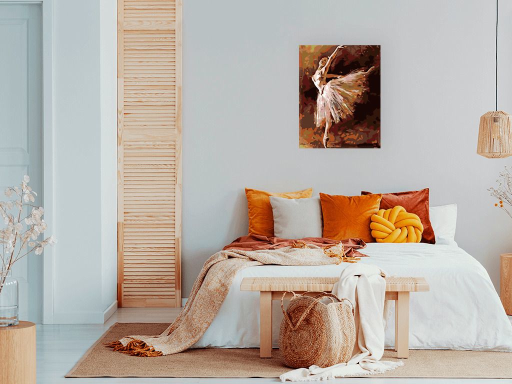 zuty Malování podle čísel - BALETKA STOJÍCÍ NA JEDNÉ NOZE - Rozměr: 40x50 cm, Rámování: Varianta: vypnuté plátno na rám - obrázek 11