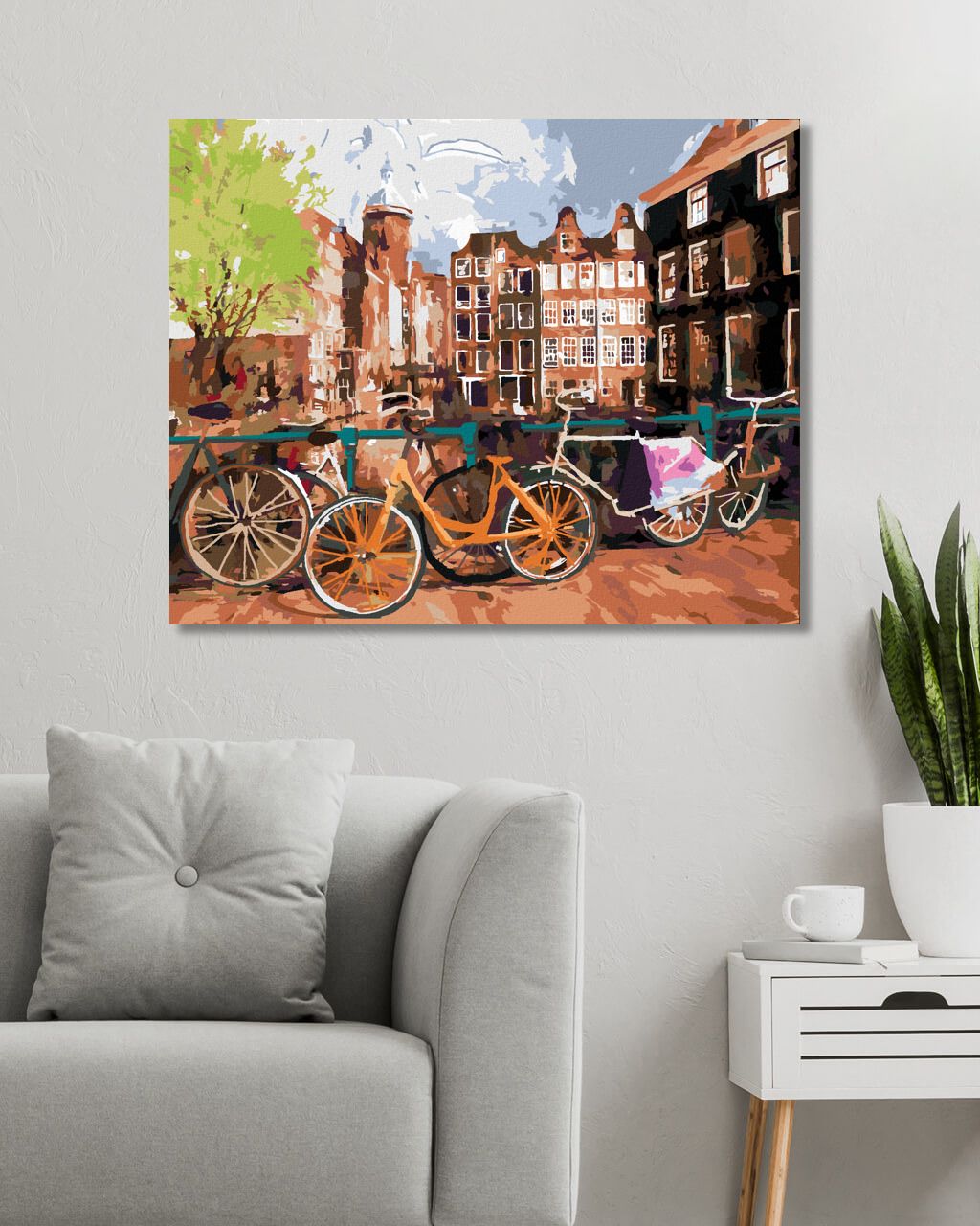 zuty Malování podle čísel - KOLA V AMSTERDAMU - Rozměr: 40x50 cm, Rámování: Varianta: bez rámu a bez vypnutí plátna - obrázek 7