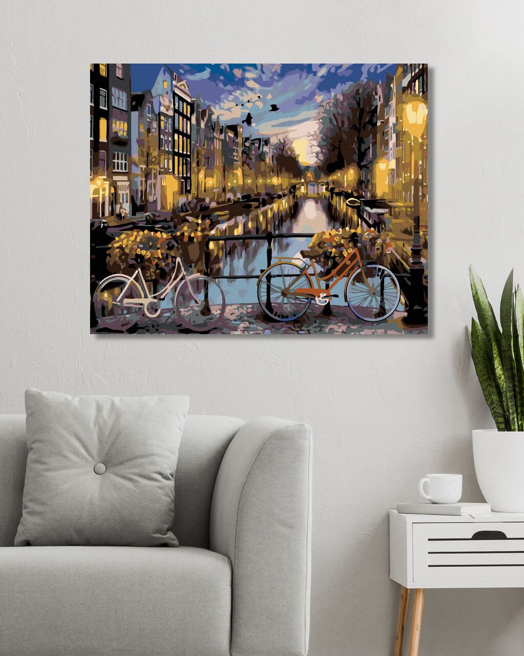 zuty Malování podle čísel - KOLA V AMSTERDAMU - Rozměr: 40x50 cm, Rámování: Varianta: vypnuté plátno na rám - obrázek 12