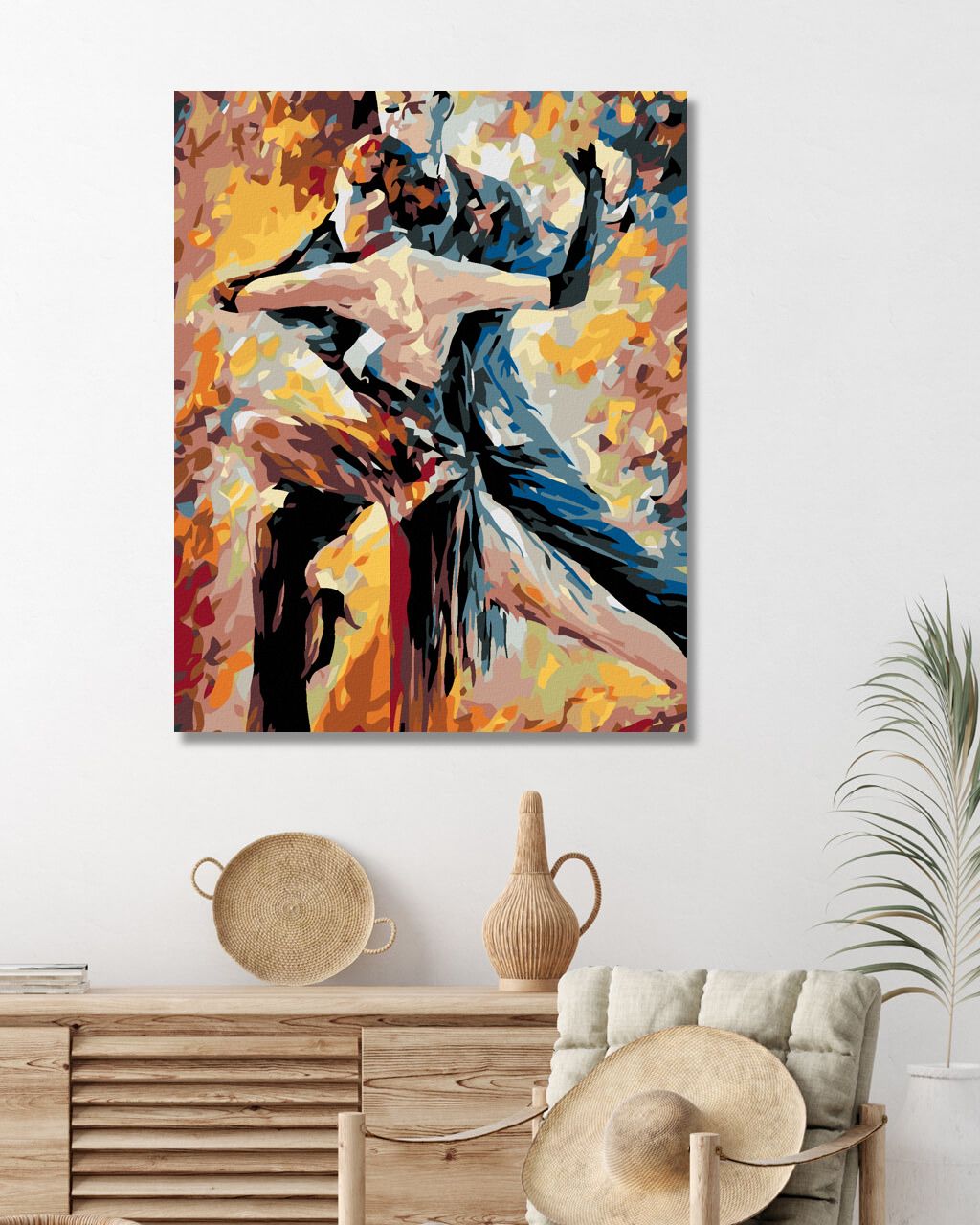 zuty Malování podle čísel - TANEČNÍ PÁR - Rozměr: 40x50 cm, Rámování: Varianta: bez rámu a bez vypnutí plátna - obrázek 6