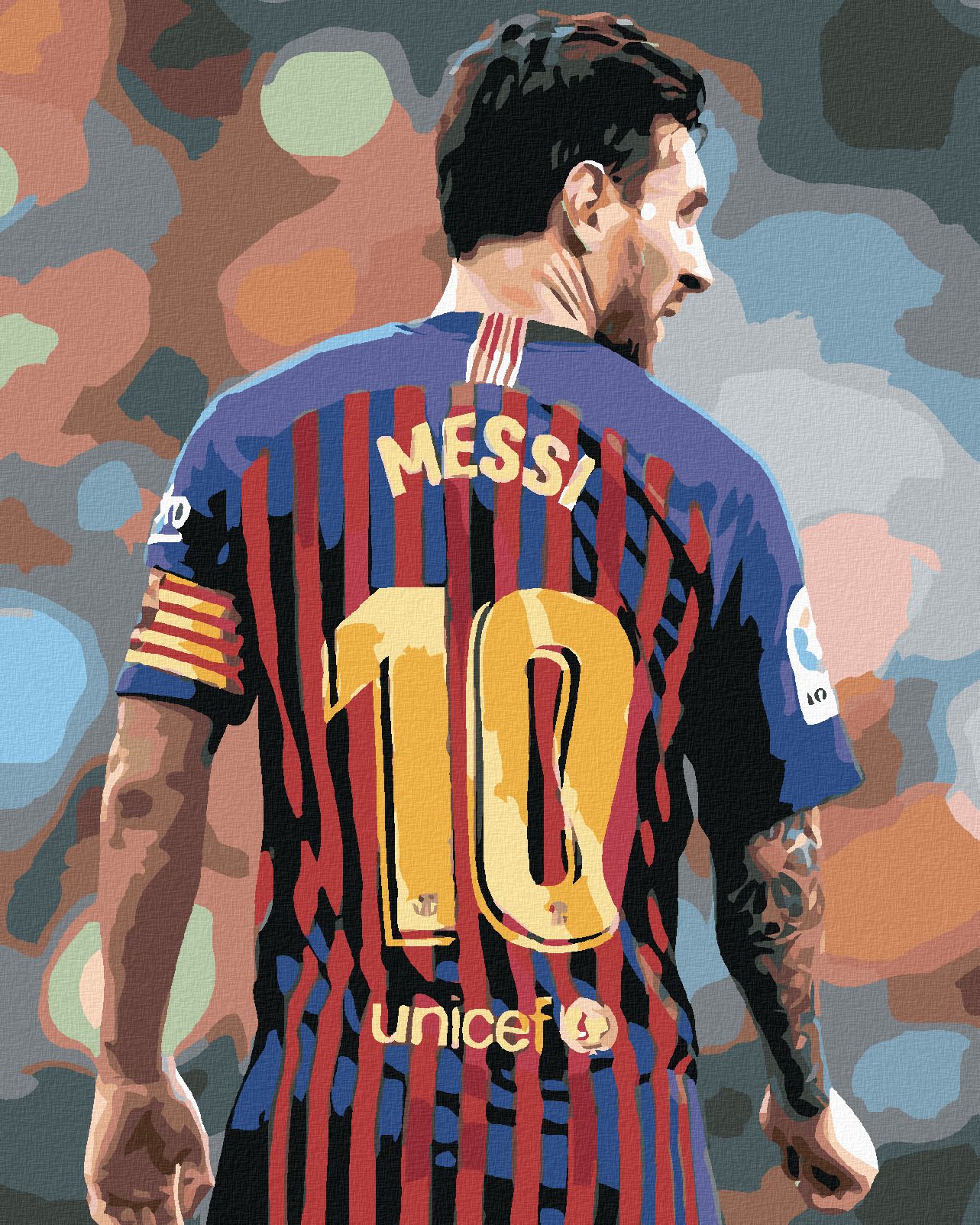 zuty Malování podle čísel - MESSI - Rozměr: 40x50 cm, Rámování: Varianta: bez rámu a bez vypnutí plátna - obrázek 1