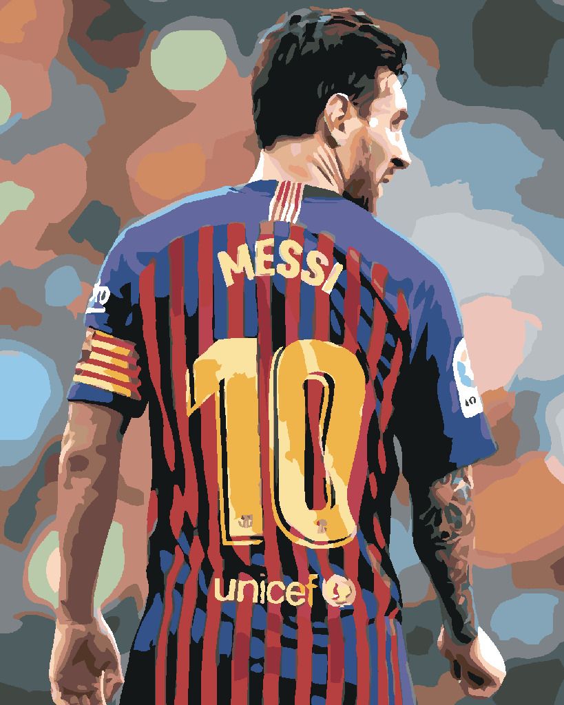 zuty Malování podle čísel - MESSI - Rozměr: 40x50 cm, Rámování: Varianta: bez rámu a bez vypnutí plátna - obrázek 7